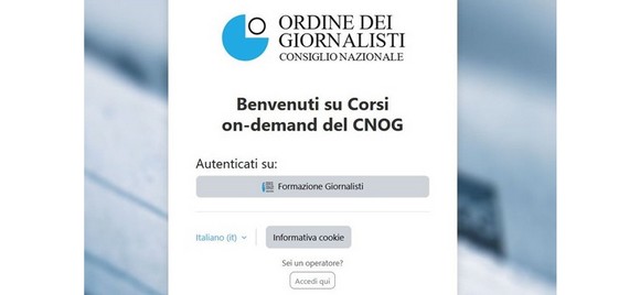 Formazione giornalisti: dal 1° aprile 2026 riattivata la piattaforma, disponibili nuovi corsi on demand