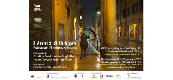 Mostra fotografica I Portici di Bologna prorogata fino al 29 gennaio 2022. Si può visitare presso QR Photo Gallery