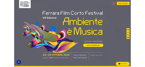 Ferrara Film Corto Festival “Ambiente è Musica”. Nella città Estense dal 22 al 25 ottobre 2025 (serata di anteprima il 21). Patrocinio di OdG Emilia-Romagna