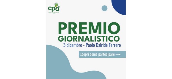 Premio Giornalistico “3 dicembre – Paolo Osiride Ferrero”. Scadenza 30 marzo 2023