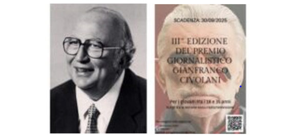 Premi giornalistici “Giovanni Spadolini” e “Gianfranco Civolani” in scadenza il 30 settembre 2025